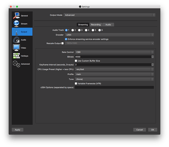 encoding overloaded obs studio recording