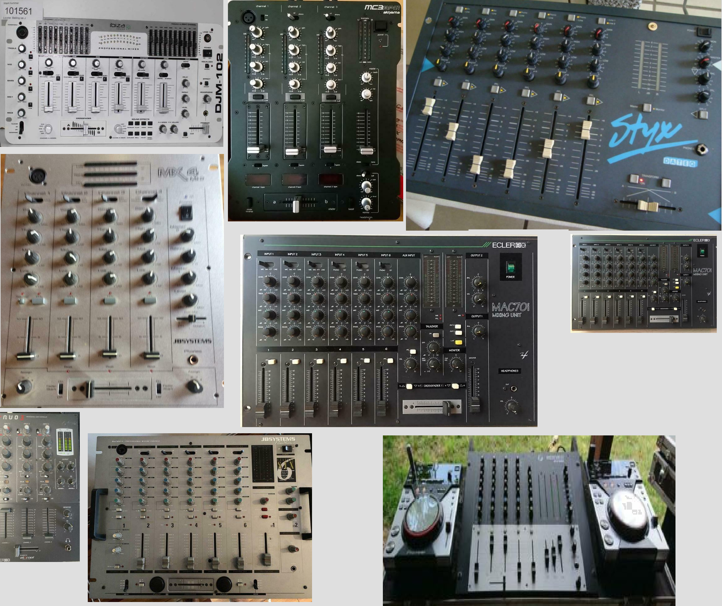 90s DJ Tech and Hardware Mixing Consoles Audio Enthusiasts